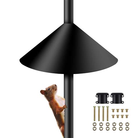 SAVITA Squirrel Baffles for Bird Feeders, 18 inch Squirrel Guard Pole ...