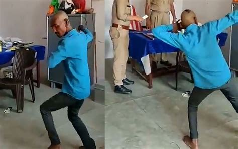 印度男子违反防疫禁令被罚跳舞，结果让警察惊呆了_哔哩哔哩_bilibili