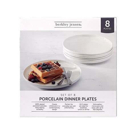Berkley Jensen 10.5" White Porcelain Dinner Plates, 8 pk. | BJ's ...