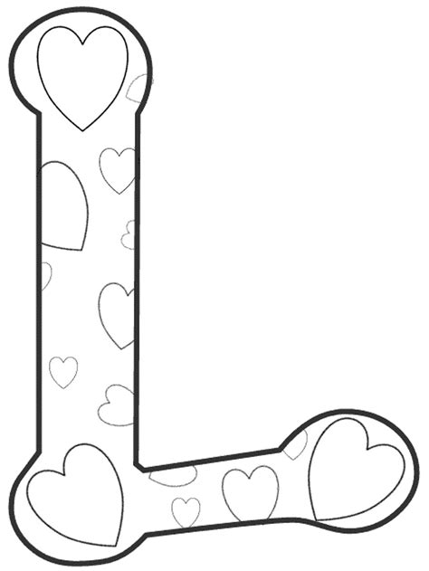 Letter L Coloring Pages Printable