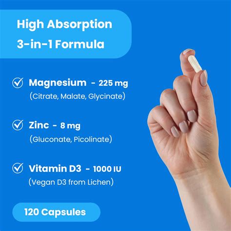Buy NutraChamps Magnesium Zinc & Vitamin D3 Supplement - Most ...