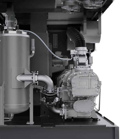 Highly efficient, two-stage screw compressor, with direct drive transmission and inverter. - K ...