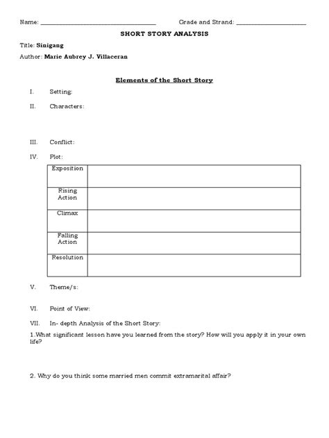 Image result for Short Story Analysis