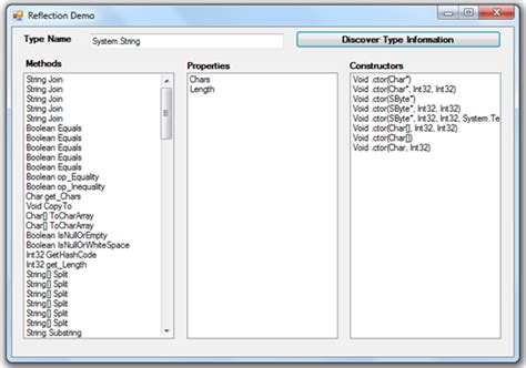 Reflection in C# Tutorial 的图像结果