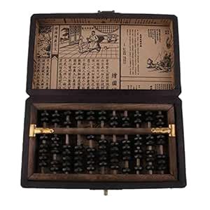LOOM TREE® Vintage Wooden Abacus 11 Digits Calculation Tool with Box ...