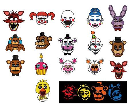 Five Nights at Freddy's Set, Freddy's, Png Files and Digital Paper ...