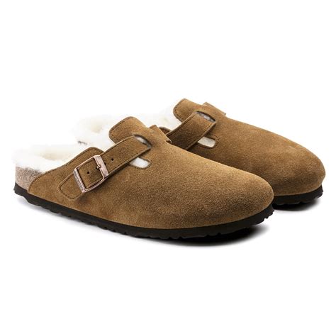 Boston Shearling Suede Leather Mink | BIRKENSTOCK