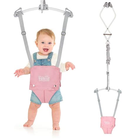 Amazon.com : FUNLIO Baby Door Jumper for 6-24 Months (with Door Clamp), Baby Jumper Doorway with ...