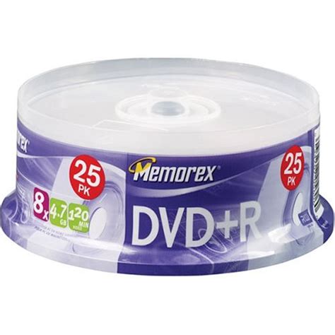 Memorex 4.7GB 8x DVD+R Media (25-Pack Spindle) - Buy Memorex 4.7GB 8x ...