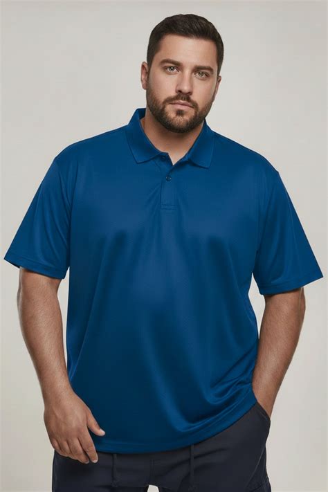 Teal Navy - Smart Tech Polo Plus Size – Maxzone Clothing