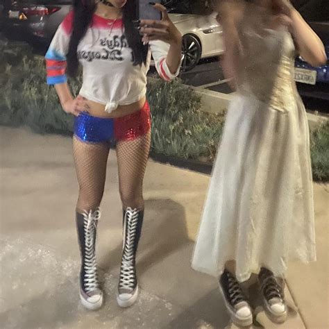 harley quinn spirit halloween costume size small... - Depop