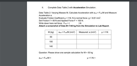 How to Find Acceleration From a Table 的图像结果