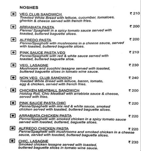 Menu of Wenger's, Connaught Place (CP), New Delhi | July 2022 | Save 50%