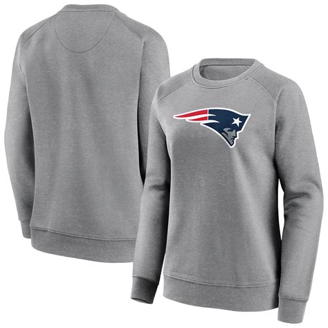 Womens New England Patriots Neutral Colour Logo Crew Sweatshirt | Rebel ...