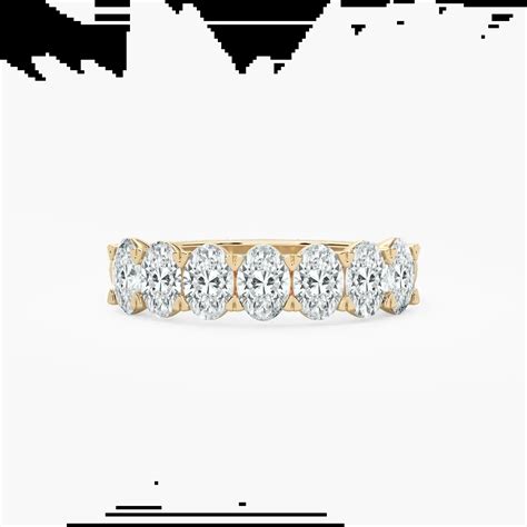 2 Carat Oval Lab Grown Diamond Seven Stone Engagement Ring