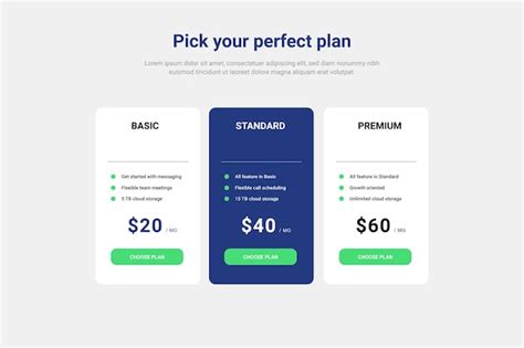 Pricing Table Design 的图像结果