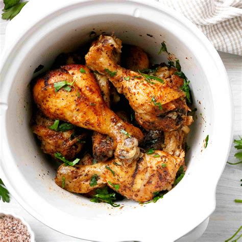 Crock Pot Chicken Legs Recipe | 5-Minutes To Prep - The Anthony Kitchen