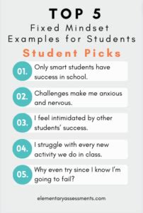 Fixed Mindset Examples 的图像结果