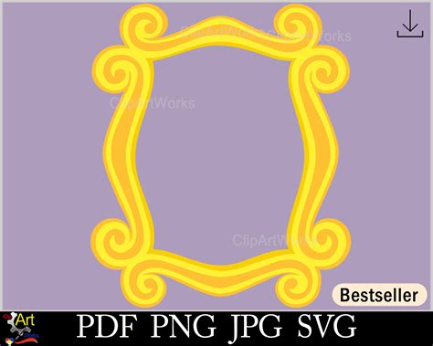 Friends Layered Door Picture Frame Clipart - Etsy Finland