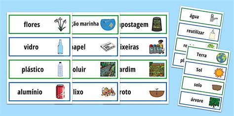 Cartões com Palavras sobre o Dia da Terra (teacher made)