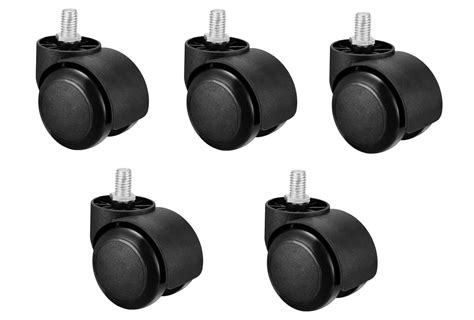 STMMZ Heavy Duty Office Chair Nylon Twin Wheels Tyres Caster Screw Type ...