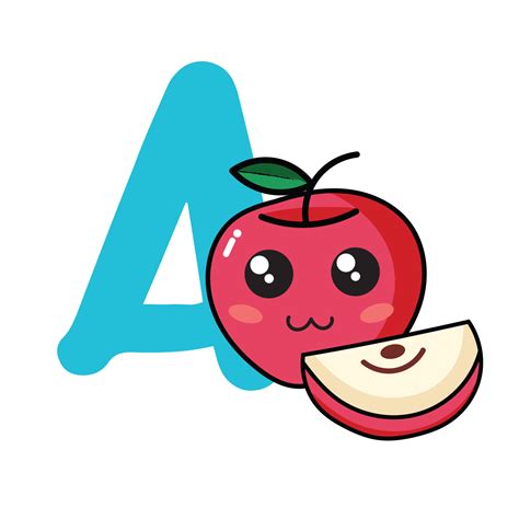 Fruit Alphabet Clip Art, Fruit A to Z Clipart, Cute a-z Clipart ,Clip ...