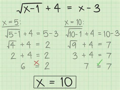 How to Solve Radical Equations with Extraneous Solutions: 9 Steps