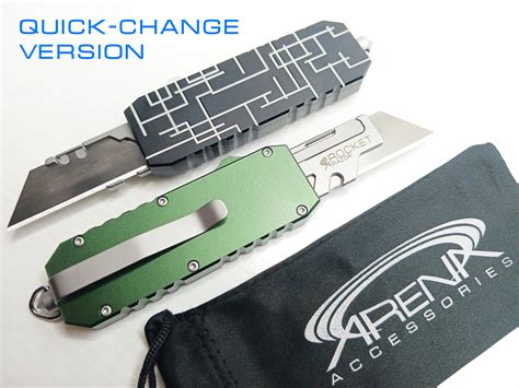 Rocket Razor OTF Automatic Utility Blade Box Cutter Pocket K