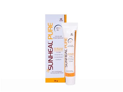 "Sunheal Pure Zinc Oxide Sunscreen Gel " – OPERIO india