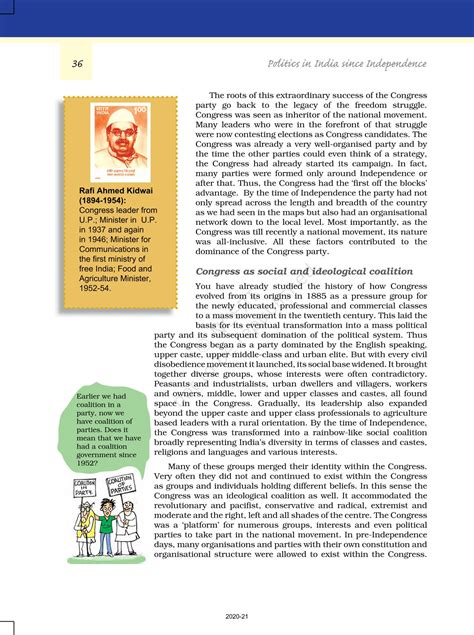 Era Of One Party Dominance - NCERT Book of Class 12 Politics In India ...