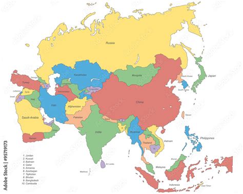 Asia Countries On Map 的图像结果