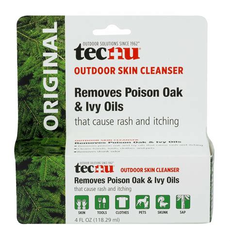 Tecnu Original Outdoor Skin Cleanser Removes Poison Oak & Ivy Oils, 2 ...