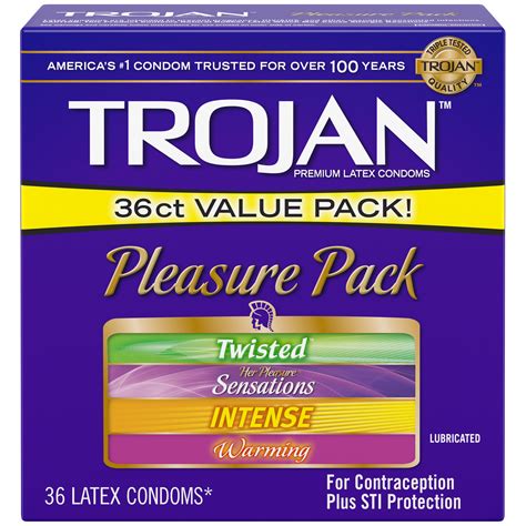 TROJAN PLEASURE PACK.36C CONDOMS
