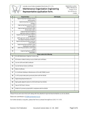 Fillable Online AMO DER Application form.docx Fax Email Print - pdfFiller