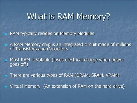 Image result for Random Access Memory Types