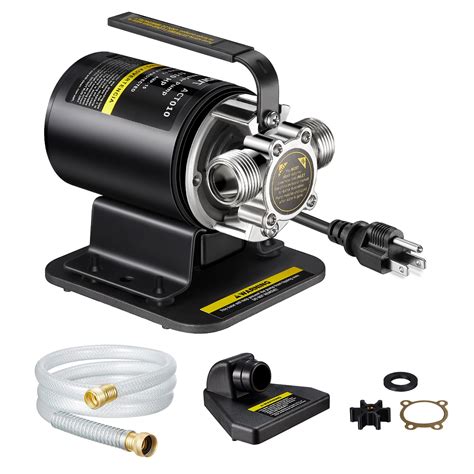 Water Transfer Pump, 115V/60HZ Portable Self-Priming Electric Utility ...