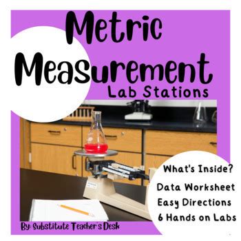 Metric Measurement Lab Stations by Substitute Teacher's Desk | TPT