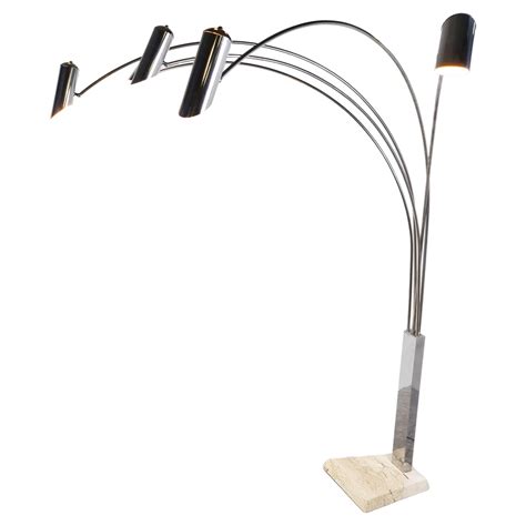 1970's Chrome Cylinder Floor Lamp at 1stDibs