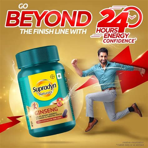 Buy Supradyn Naturals Ginseng With Grape Seed, 30 Tablets | 19 Minutes ...