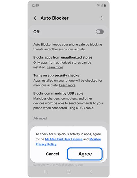 Image result for How to Turn Off Auto Blocker On Android
