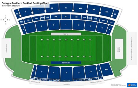 Georgia Southern Stadium Seating Chart - Stadium Seating Chart