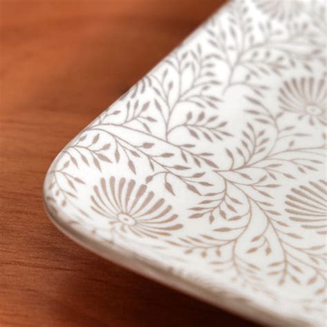 Floral Fiesta Square Snack Plates Set Of 4 7x7 Inch Online - Premium ...