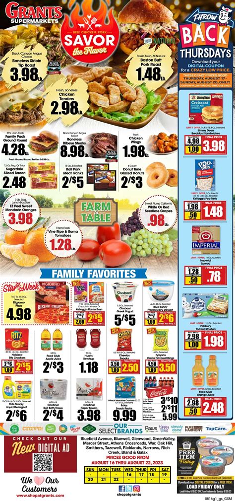 Grant's Supermarket Ad Circular - 08/16 - 08/22/2023 | Rabato