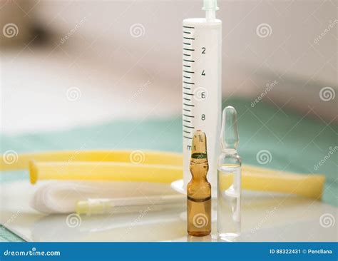 Blood Thinners Concept. Woman Is Injecting Heparin Injection To Belly With Syringe Stock Image ...