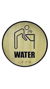 MDF Braille Sign Board Signage Plate with Self Adhesive Tape in ...