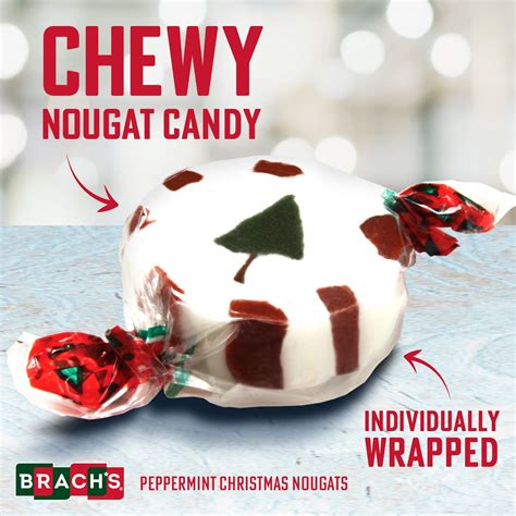 YummyChew Brachs Peppermint Christmas Nougats Candy - Bulk India | Ubuy