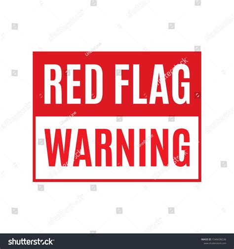 Image result for Red Flag Warning Signs