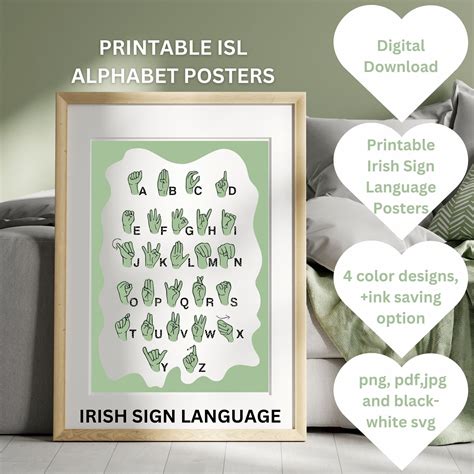 Image result for Irish Sign Language Alphabet