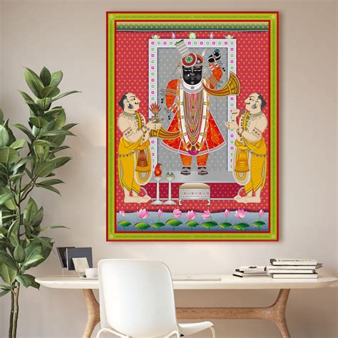 Shreenathji Pichwai Wall Art | HD Canvas Print | Ready to Hang | Wall ...