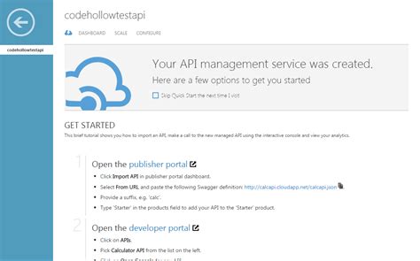 API Management Tutorial Azure 的图像结果
